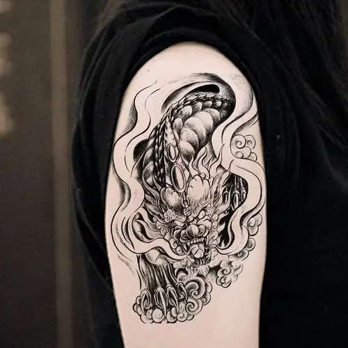 一组帅气耐看的麒麟纹身图案