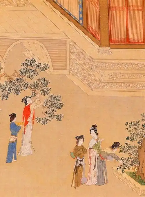 仇英《汉宫春晓图 》