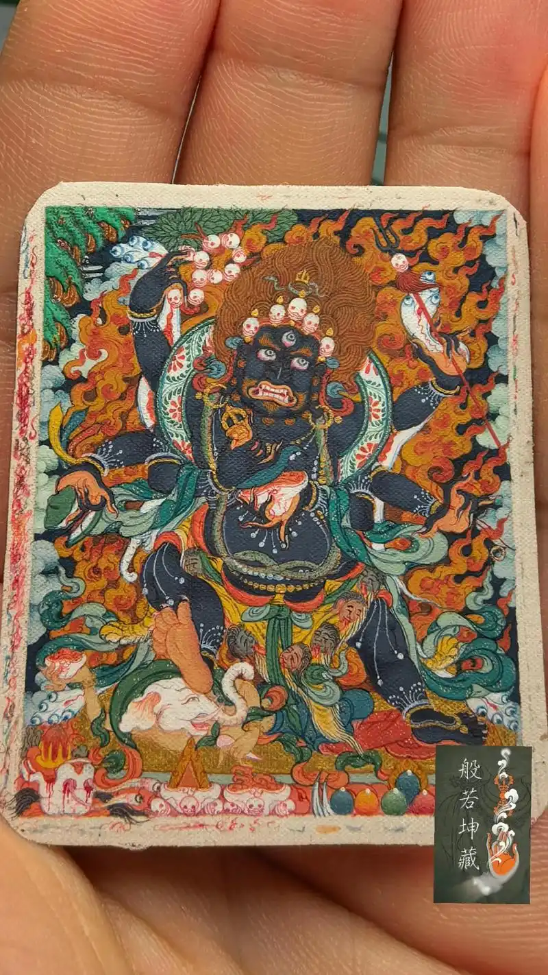 大黑天 唐卡