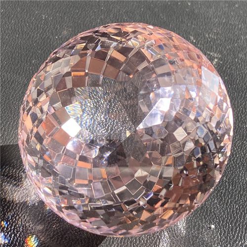 清代超大粉色钻石裸石粉钻大摆件趣味彩宝贵重宝石古董珍品收藏品