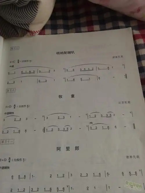 牧童 江苏民歌 歌谱简谱网