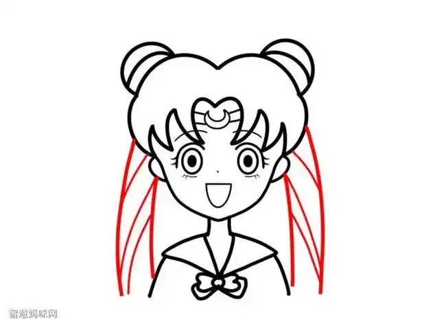 美少女战士里的猫简笔画