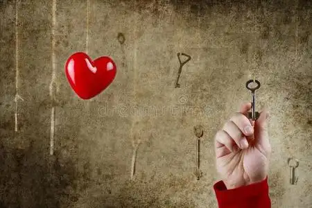 心门已锁图片观念的照片手伸为num.