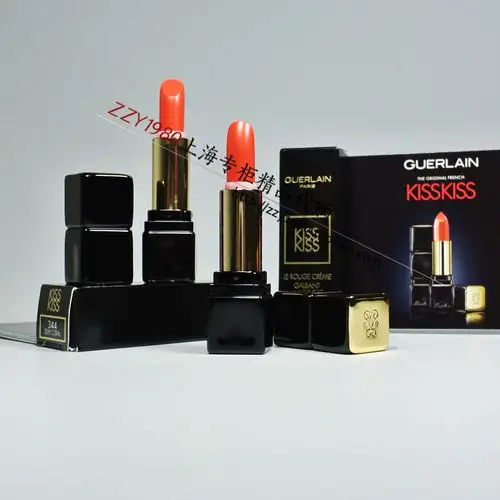 guerlain/娇兰 上海专柜 kiss kiss 亲亲唇膏 1.4g 344# 口红中样