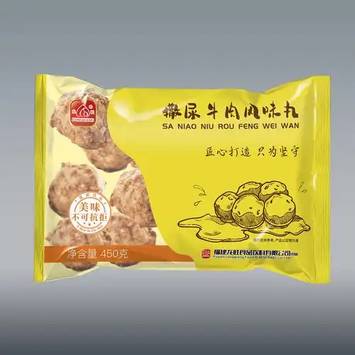 撒尿牛丸包装袋设计