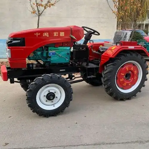 单缸两驱四驱拖拉机6825马力单缸农用拖拉机68单缸四轮拖拉机宏博