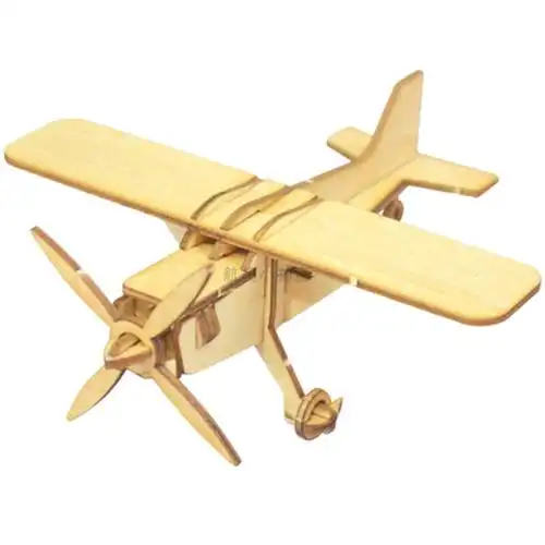 野鹰木质飞机3d战斗机节日礼物拼插益智模型飞机模型