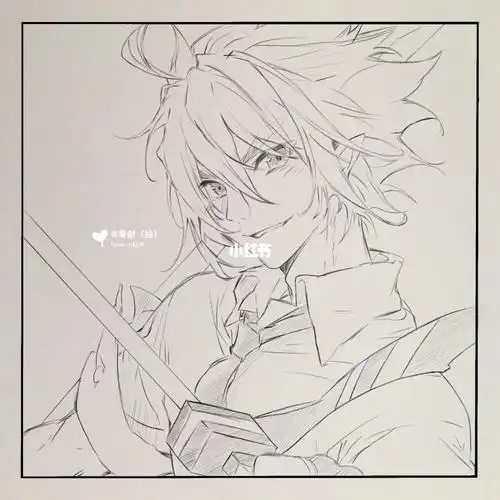 凹凸世界安迷修绘画过程