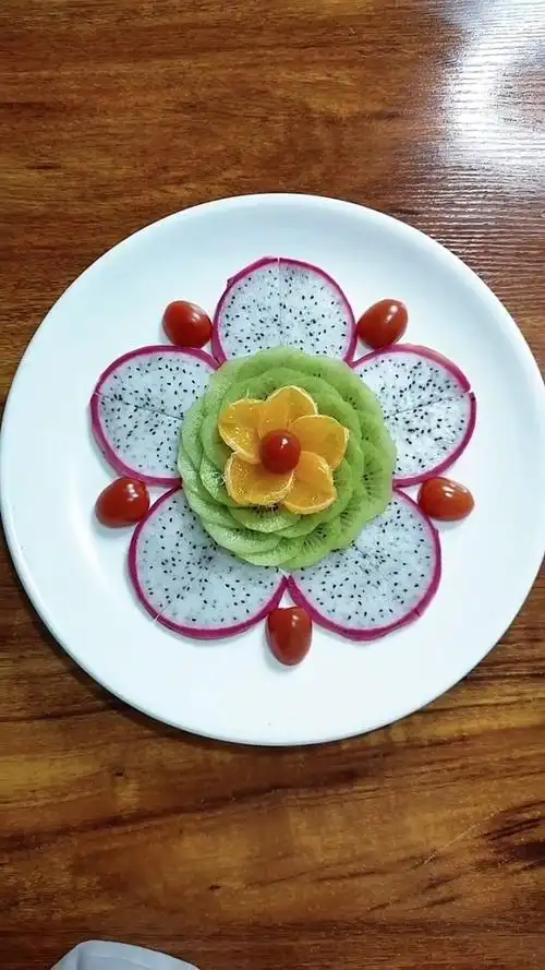 火龙果拼盘手法,简单易学!