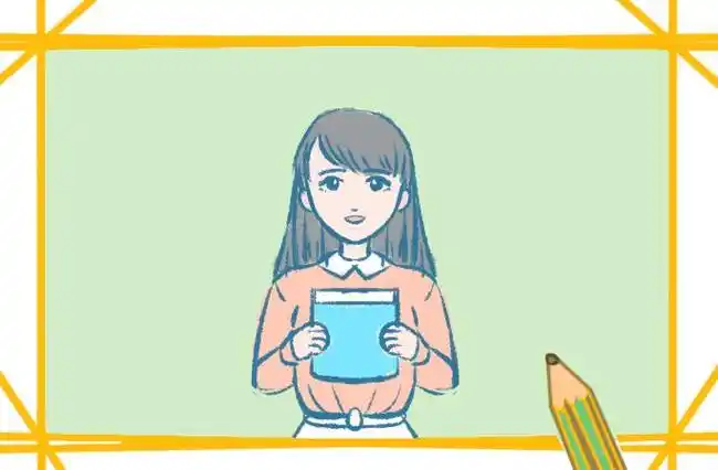 漂亮的女老师简笔画简单又漂亮怎么画