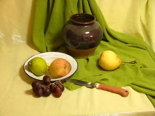 凡安华色彩静物教学水粉静物教程示范步骤图二