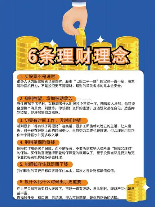 简洁金融理财知识海报