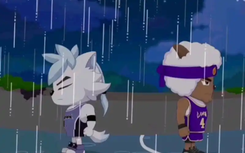 筐出胜利精彩片段烈羊羊和球胜狼的师徒往事灰太狼在球场上表现出色