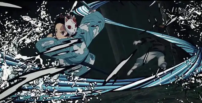 鬼灭之刃水呼吸特效挂好看到炸!面对触手怪炭治郎勇的一批