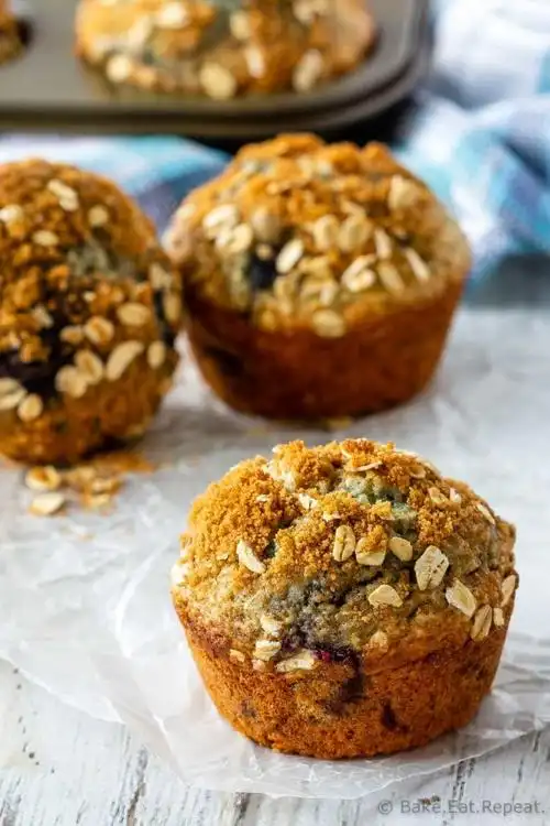 blueberry oatmeal muffins
