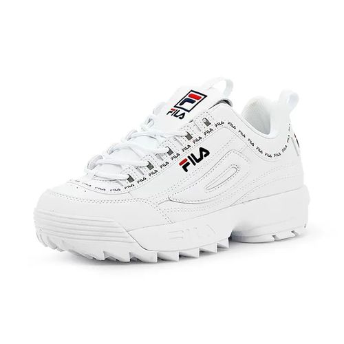 斐乐fila老爹破坏者厚底时尚白鞋皮休闲运动跑步鞋女集运动休闲鞋