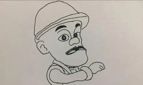 最简单光头强的画法