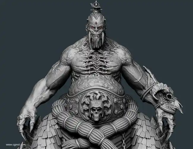 沙漠大boss精雕蜈蚣怪兽人模型