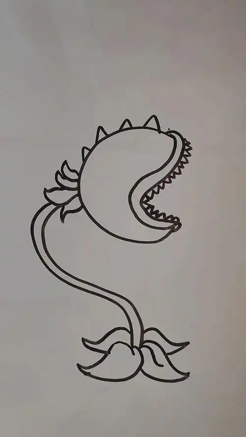 青春独家回忆,经典游戏《植物大战僵尸》里面的食人花!