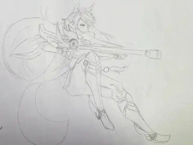 多简单,对吧#王者荣耀  #王者荣耀百里守约朱雀志  #动漫  #手绘