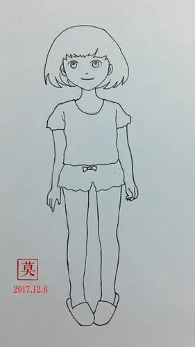 我要学画画 | 全身像(正面) - 简书