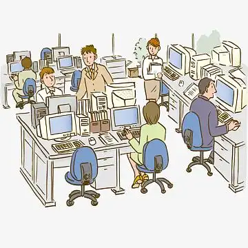 矢量手绘白领素材_矢量手绘白领图片元素-觅元素