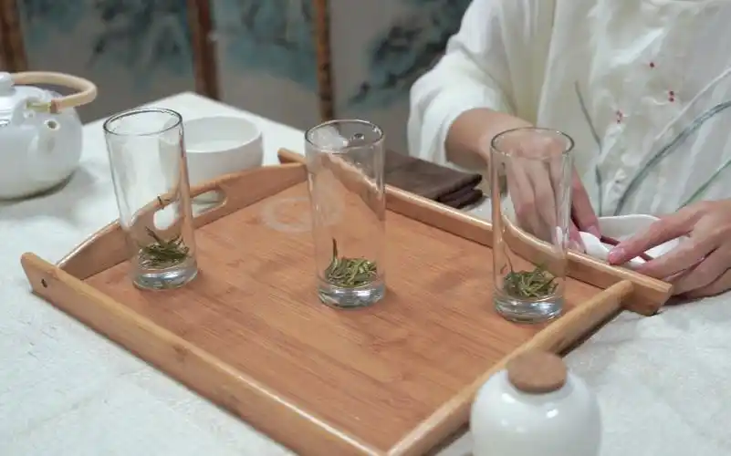 绿茶玻璃杯冲泡法61茶艺表演