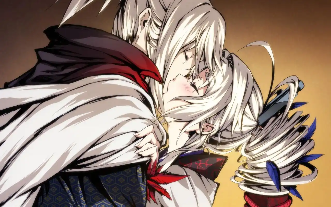 动漫情侣亲吻合集高清桌面壁纸