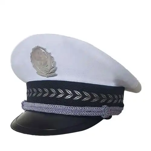 警察男女小孩帽子儿童交警幼儿园表演演出道具电动玩具枪