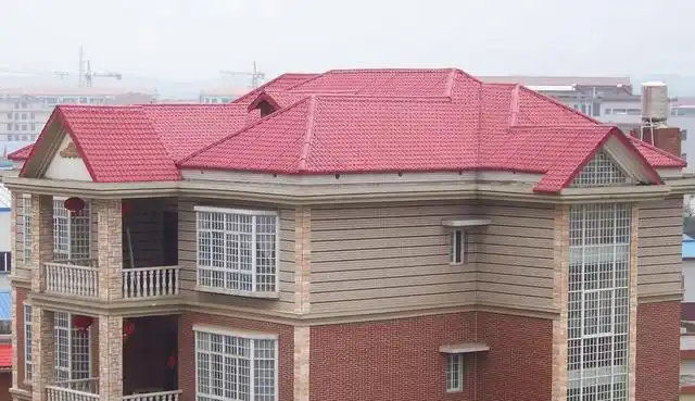 别墅屋面树脂瓦效果图大全