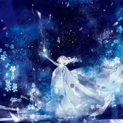 星空下的女生头像