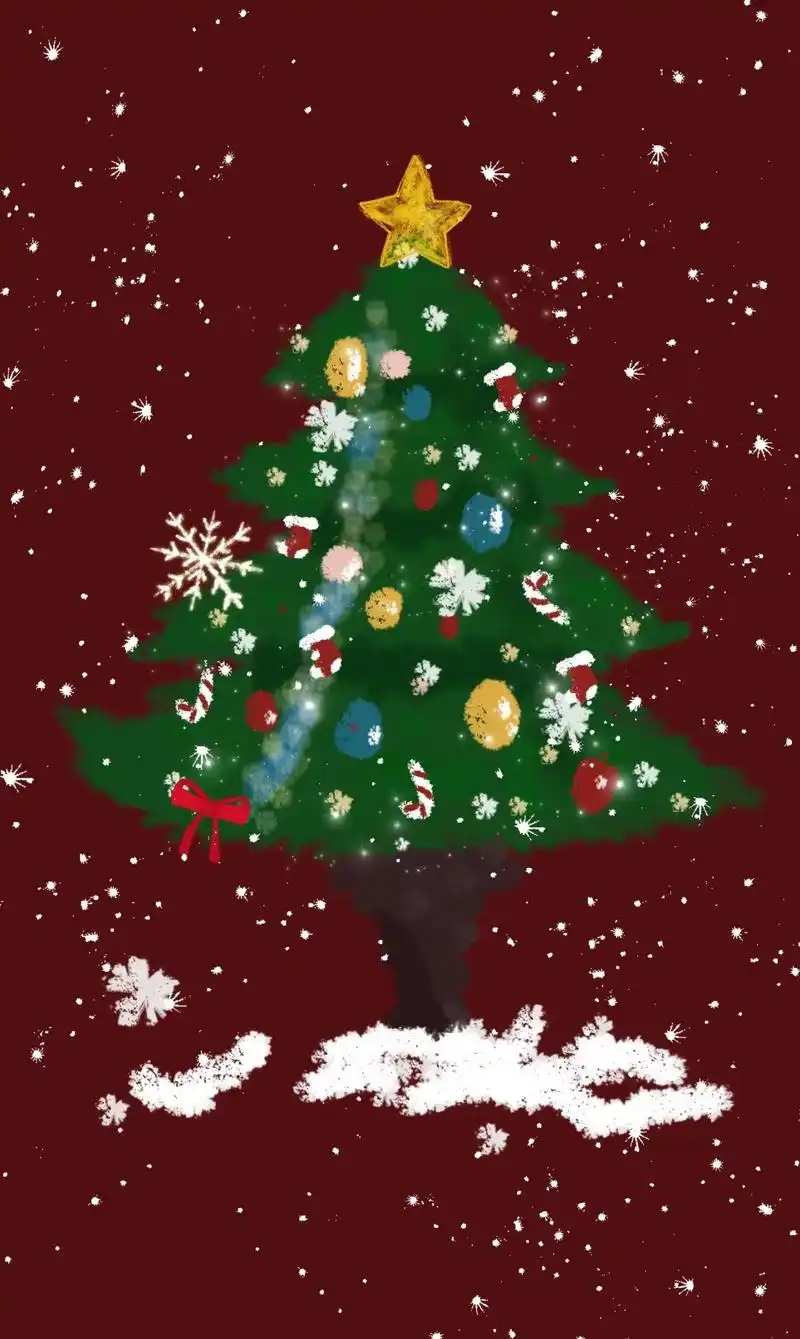 快艾特你的好朋友给你画#艾特你的好朋友给你画 #手绘圣诞树  - 抖音