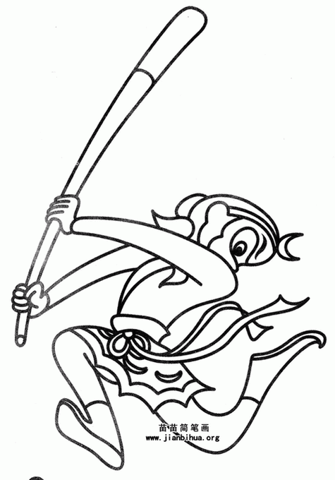 孙悟空古代传说中的艺术形象简笔画