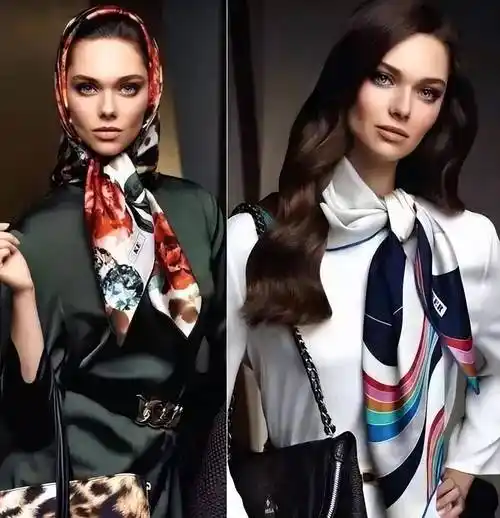 让你瞬间温柔浪漫的丝巾搭配 - 服饰美学_衬衫_女人_文化