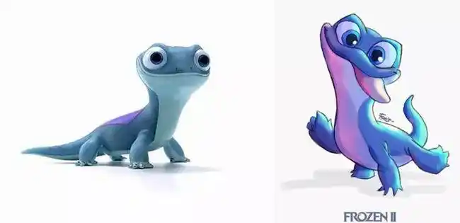 《冰雪奇缘2》中火灵布鲁尼效果图