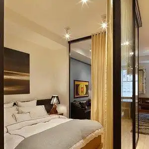 卧室床隔断卧室隔断效果图