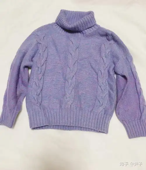 麻花编织女童套头毛衣