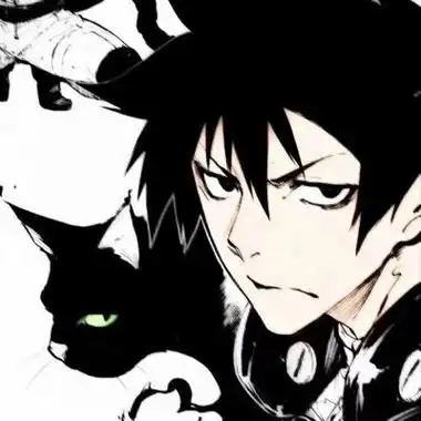 二次元头像男高冷帅气黑暗系侧脸