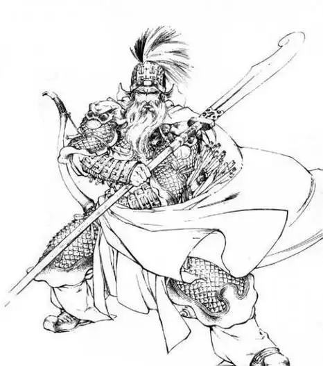 三国人物简笔画黄忠