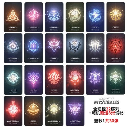 欧凯森诡秘之主亵渎之牌动漫周边22序列愚者克莱恩阿蒙公交卡贴 全