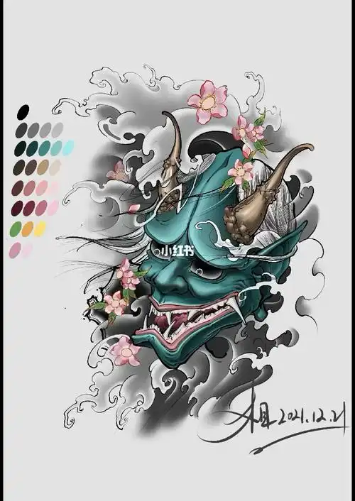 东方新传统般若纹身手稿