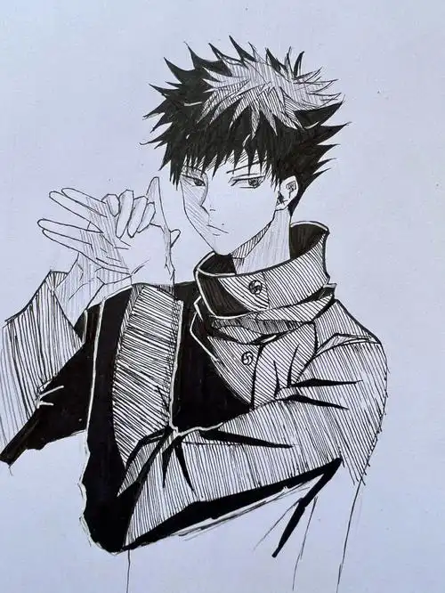 画渣  #临摹  #咒术回战  #伏黑惠