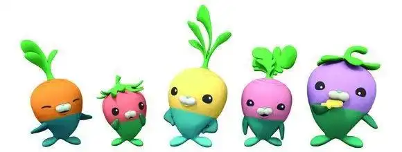 比如《海底小纵队》中的植物鱼(图片来自octonauts