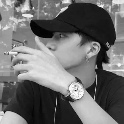 成熟颓废黑白男头像