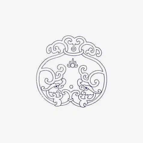 蒙古民族花纹图案绝版珍藏 -  蒙古服饰  - 塔林汗-保护草原简笔画