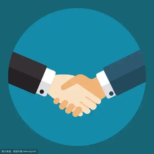 握手做生意的商人