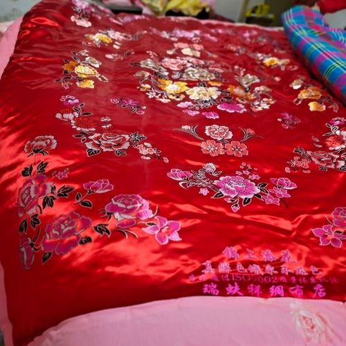 恒源祥新疆棉花杭州缎子丝绸棉被传统宫廷风加厚保暖冬季被芯被子 8斤