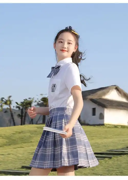小学生校服夏季女童jk裙正版10小学生12岁女孩夏装女大童夏季学院风