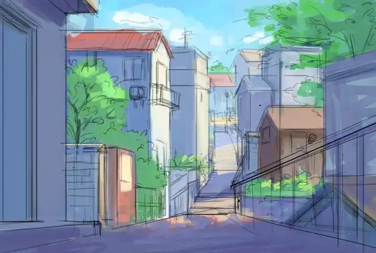 小镇|插画|艺术插画|小时lr - 原创作品 - 站酷 (zcool)