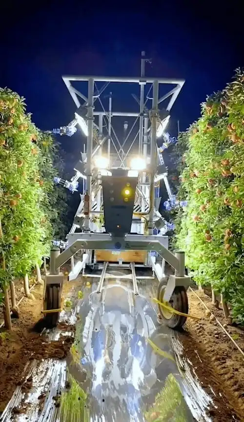 1小时采摘800颗苹果,10分钟采完1棵树,机器人正在田间大显身手_种植